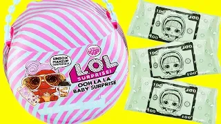 NEW BIG L.O.L  Surprise! Ooh La La Baby Surprise with Money $ - Lil D.J. Color Change