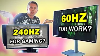 What is The BEST Monitor Explained - 240Hz 1080p Vs. 144hz 1440p Vs. 4K 60Hz