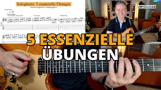 Präzision pur! 5 geniale und effektive Übungen für Unabhängigkeit & Speed auf der Solo-Gitarre