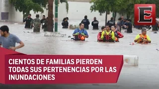 Evalúan daños en Sinaloa por intensas lluvias