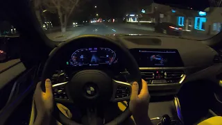 2022 BMW M440i Gran Coupe Night POV City Drive