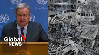 UN chief “deeply distressed” by planned Israeli siege of Gaza