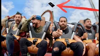 My Phone Flew Out This Roller Coaster Ride.. (FULL REACTION)