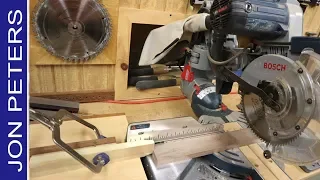 Make a Simple Stop Block Fence for Miter Saw Station