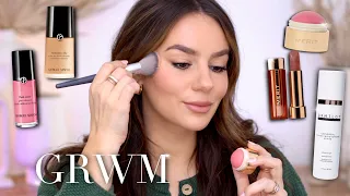 GRWM: TRYING ON PR MAKEUP - Application +Review || Armani Beauty, Merit, DRMTLGY || Tania B Wells