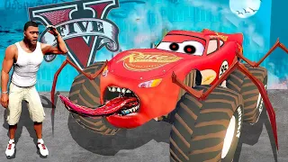 ENCONTRE A EL RAYO MCQUEEN.EXE EN GTA 5! (MODS)