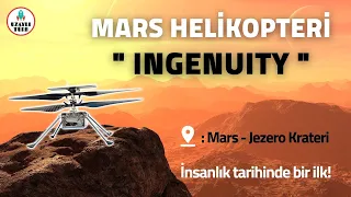 Mars Helikopteri "INGENUITY"! Mars Helicopter's First Flight!