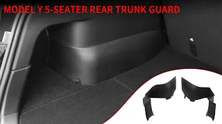 2020-2023 Model Y 5 Seater Rear Trunk Protector Installation Video