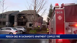 1 killed in apartment fire in Sacramento, officials say