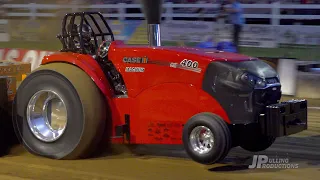 Tractor Pulling 2023: Pro Stock Tractors pulling at the Super Pro Showdown in Jerseyville, IL