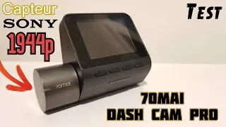 "Test" Adieu le 1080p place au 1944p "70mai Dash Cam Pro"