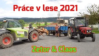 Práce v lese 2021 | Zetor 6011, Claas Scorpion 7045 PLUS | Timelapse