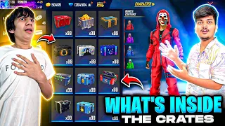 Free Fire Opening Mystery Crates Gifted By Garena 😍 Noob To Pro In 0 Diamonds 💎 -Garena Free Fire