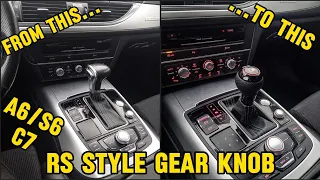 RS6 Style Gear Knob Install !!! A6/S6 C7