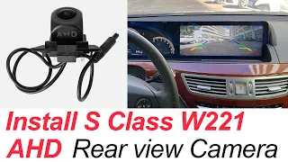 How to install the Mercedes W221 Reverse Camera