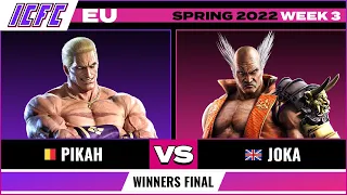 Pikah (Geese) vs. Joka (Heihachi) Winners Final - ICFC EU Tekken 7 Spring 2022 Week 3