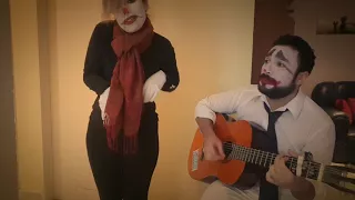 Chandelier cover clown