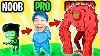 Can We Go NOOB vs PRO vs HACKER In ZOMBEAT.IO!? (MAX LEVEL!)