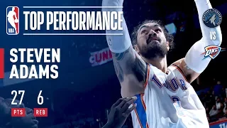 Steven Adams Scores a CAREER-HIGH 27 Pts (11/11 FG) | December 1, 2017