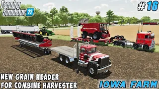 Buying oil production, new CASE GRAIN HEADER | Iowa Plains View | Farming simulator 22 | ep #16