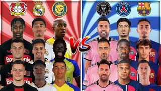 Leverkusen Real Madrid Al Nassr 🆚 Inter Miami PSG Barcelona (Ronaldo Messi Wirtz Vinicius Mbappe)💪⚽🔥