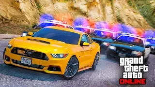 УГАРНАЯ ПОГОНЯ ЗА FORD MUSTANG В GTA ONLINE! ПОЛИЦЕЙСКИЕ ДОГОНЯЛКИ В ГТА 5 ОНЛАЙН!