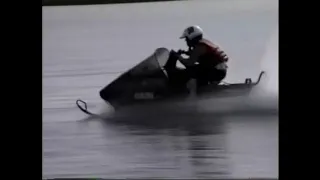 snowmobile water skipping  (1980s)