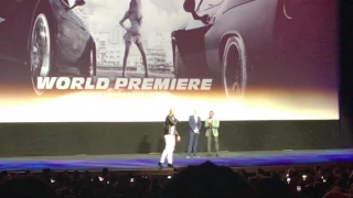 Vin Diesel Introduces "The Fate Of The Furious" At NYC World Premiere