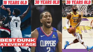 Best NBA Dunk At Every Age! (2020-2021)