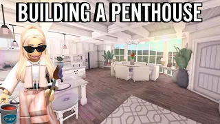 BUILDING A BLOXBURG PENTHOUSE APARTMENT FOR MY TOWN | roblox