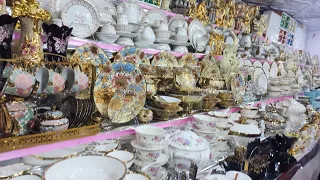 Hyderabadi castamer visit my shop Golden dinner set 110pc special offers shadi ka saman.9247237761