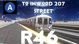 OpenBVE: R46 (A) From Far Rockaway to Inwood 207 Street (With Reshade)