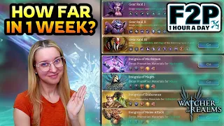 RAID Push! All Strategies Shown! 💥 Day 7 💥 F2P 1 Hour a Day  ✤ Watcher of Realms