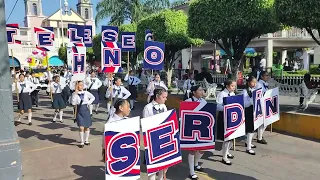 Desfile de la Telesecundaria Hermanos Serdán del 55 Aniversario Hueytamalco, Puebla (Parte 1)