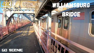 Williamsburg Bridge Walk Manhattan NY | NYC 4K | GO SCENIC