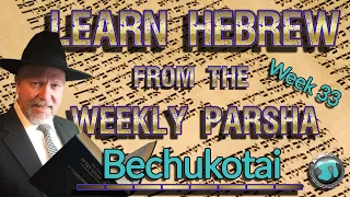 Learn Hebrew from the Weekly Parsha: Week 33 'Bechukotai' - PLUS Commentary - Gavriel Sanders - 1794