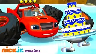 Blaze y los Monster Machines | Blaze intenta atrapar el pastel fugitivo | Nick Jr. en Español