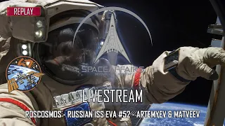 Roscosmos - Russian ISS EVA #52 - Artemyev & Matveev - April 18, 2022