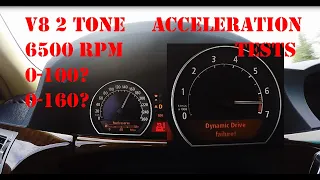 BMW 745i E65 2003 - Let's go TEST the ACCELERATION - 0-100,0-160,60-160