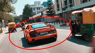 Audi R8 in INDIA | Loud Exhaust and Acceleration | Bangalore