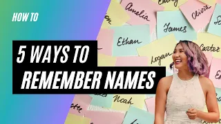 5 ways to remember names #memory #memorytraining
