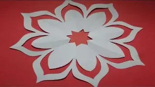 How to Make simple & easy Paper cutting flower designs/ Paper Flower / DIY Tutorial by step by step