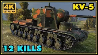 KV-5 - 12 Kills - 8,1K Damage - World of Tanks Gameplay