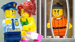 Terrible Secret of My Wife with Police - Lego City Prison Break | REO Brickfilm