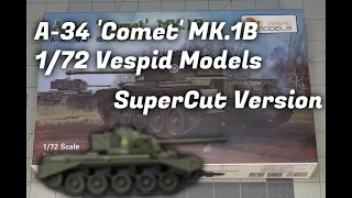 Vespid A-34 'Comet' Mk.1b 1/72 scale model tank [ SuperCut Version ]