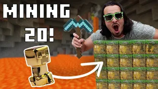 Mining 20 Minecraft Mining Kits! (1/48 have a Rare Golden Creeper!)