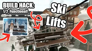 Ski Lift BUILD HACK | BLOXBURG ROBLOX | ROBUILDS