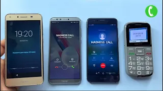 Honor 9 Lite VS Honor 8 VS Honor 5A VS MAXVI B5 / Madness Incoming, Outgoing Call and Alarm O’clock