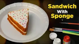 DIY Sandwich | How To Make A Sandwich With Sponge | Easy Food Crafts For Kids | Easy DIY Crafts