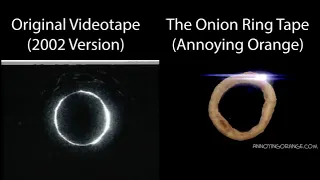 The Cursed Onion Ring Tape/The ring 2002 tape side by side comparison
